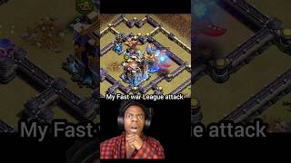 My Clan war League Fast unbelievable attack 😱🔥 II Clash of clans II #shorts #clashofclans #coc