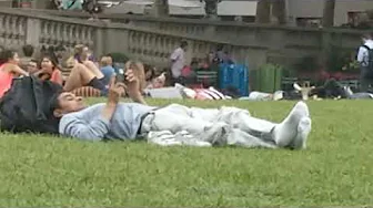 Candid Latino White Socks