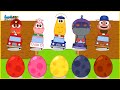 Bingo Song Baby songs Surprise Egg Car Stamp Transformation play - Nursery Rhymes &amp; Kids Songs