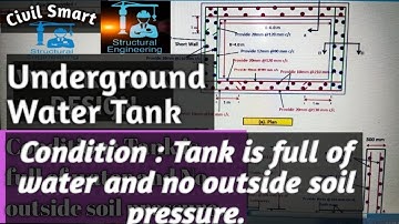 UNDERGROUND WATER TANK DESIGN (PART-2)- BY CIVIL SMART