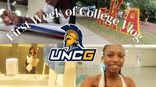 First Week of College Vlog UNCG