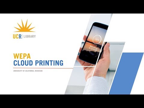 Video: Kuidas kasutada UCLA WEPA-printimist?