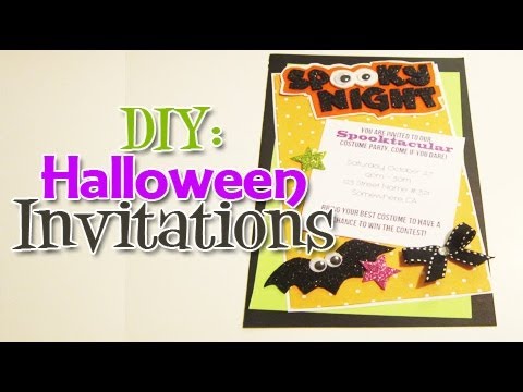 diy halloween invitation day 5 halloween week youtube