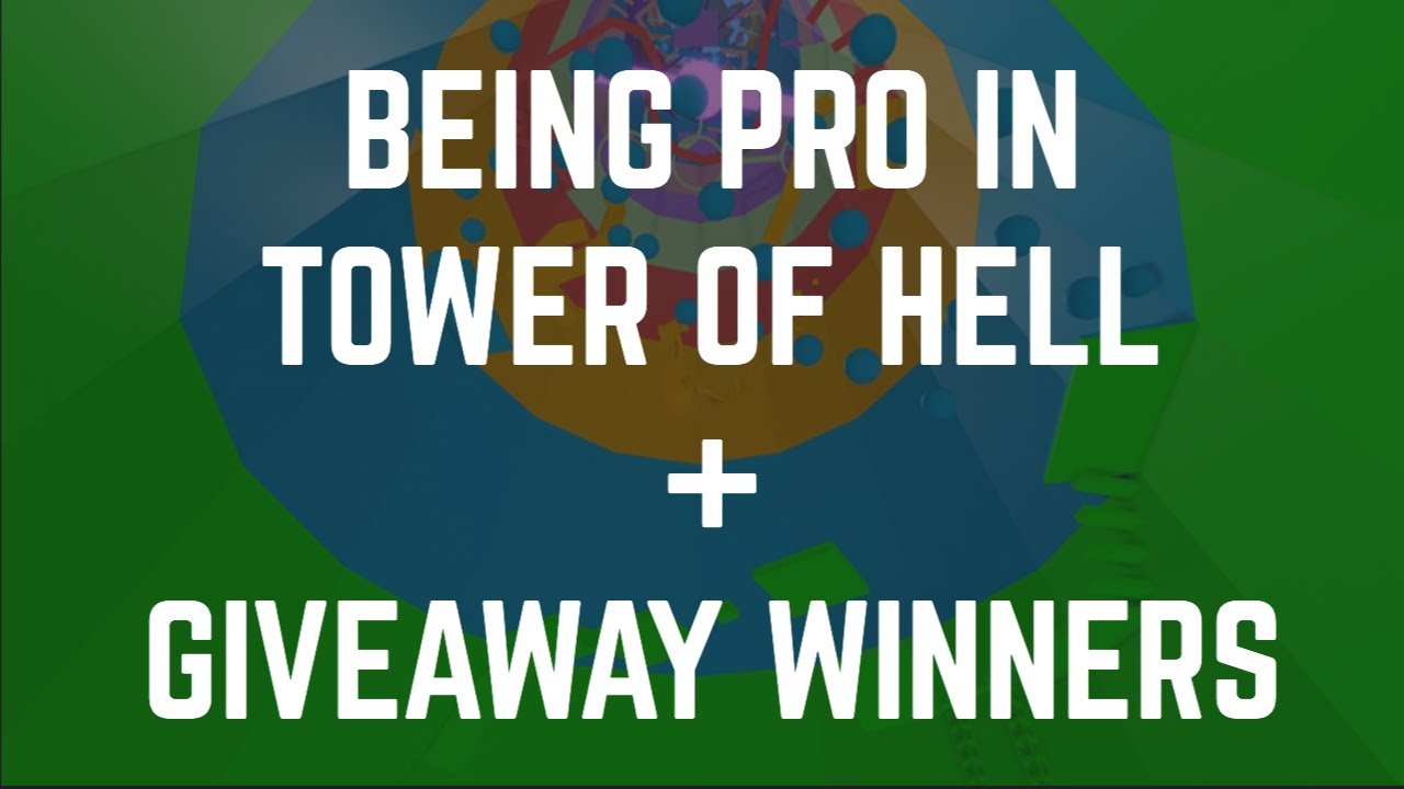 Roblox Being Pro In Toh Giveaway Winners 2020 Youtube