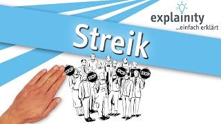 Streik einfach erklärt (explainity® Erklärvideo)