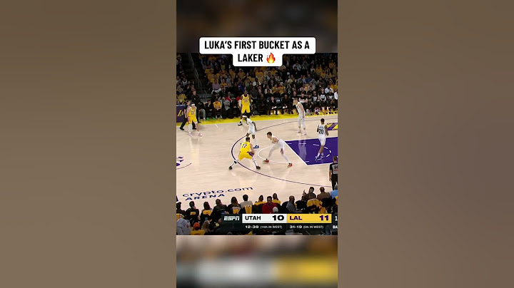 Luka scores his first points as a Laker 🔥
