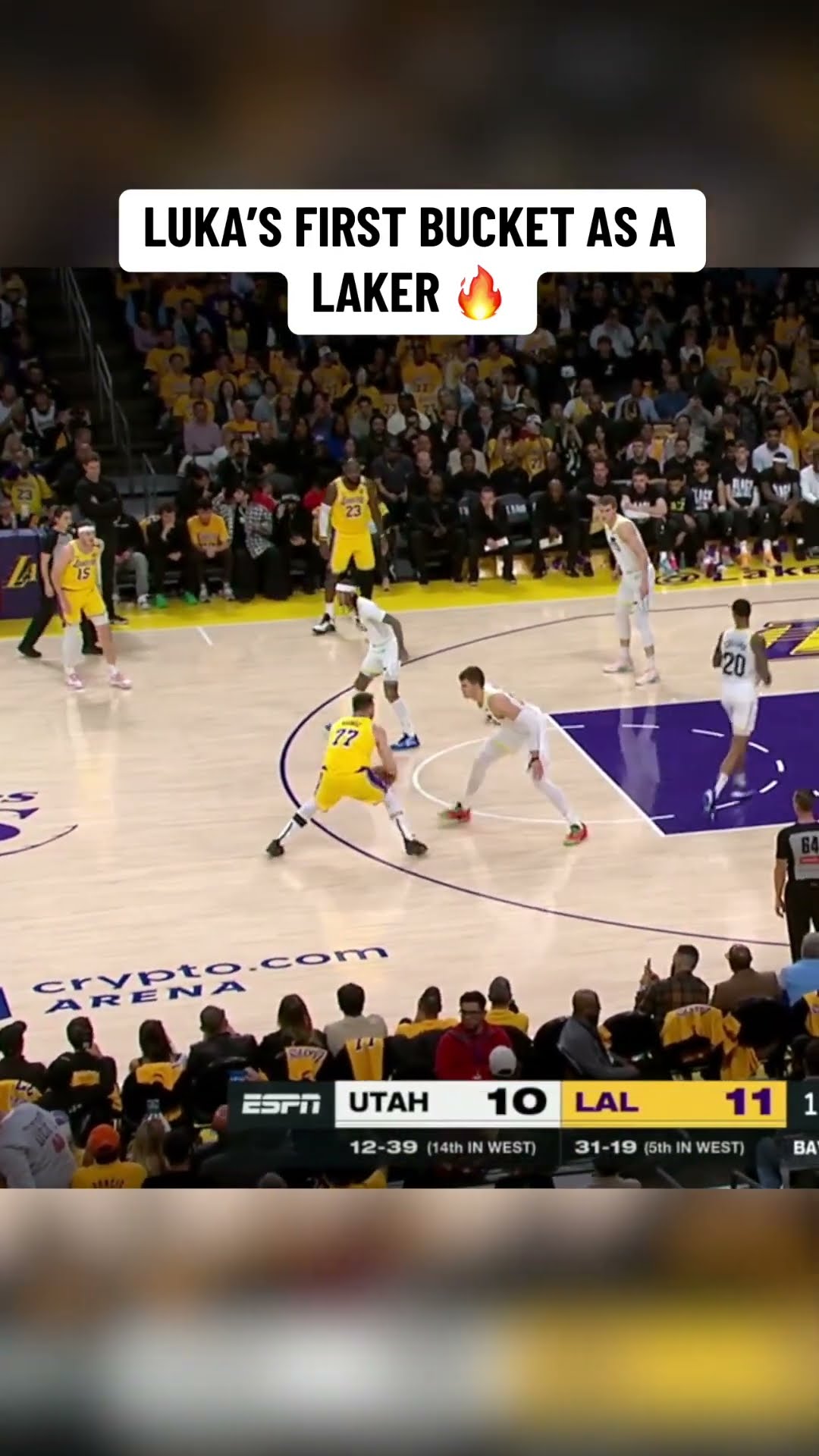 Luka scores his first points as a Laker ?