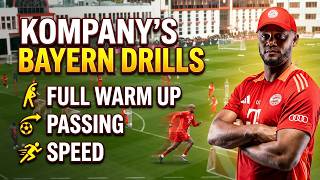 ⚽🔴Bayern Munich / Full Warm Up + Rondos Drills +  Speed  by Vincent Kompany