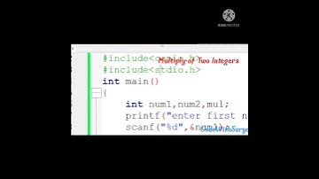 How to Multiply of Two Integers In C