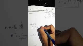 Mencari matriks songsang bagi 2x2