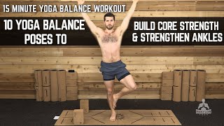 15 min Beginner Yoga for Balance & Stability 