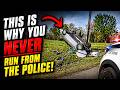 Car FLIPS During Police Chase