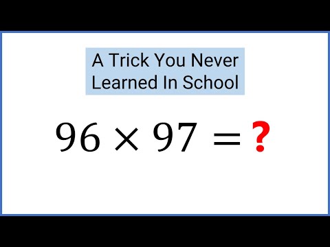 Multiply Numbers In 90s Or 100s In Your Head - Math Trick