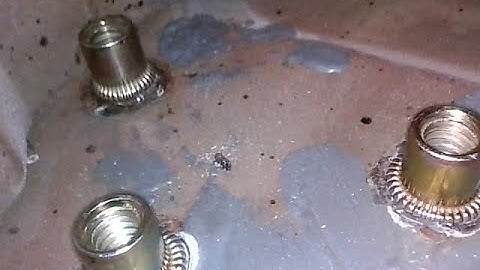 Nigel the 1977 MGB roadster - Rivnuts install at convertible top attachment point