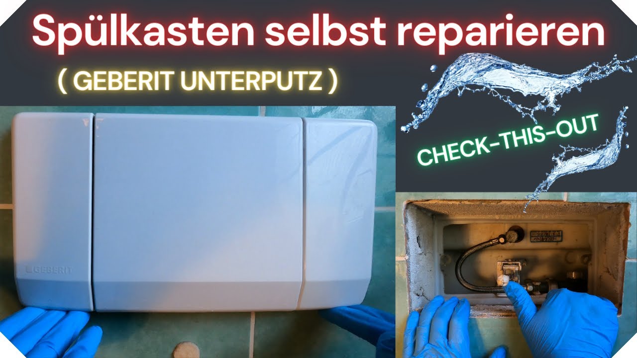 Unterputz - Spülkasten verkleiden mit Porenbeton