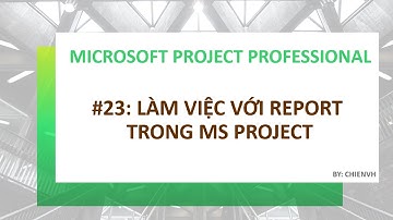 MS Project Professional: #23 Làm việc với Report trong MS Project