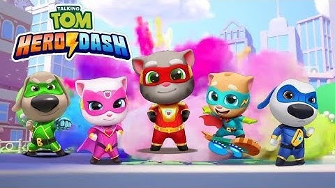 Talking Tom Hero Dash Walkthrough Gameplay Part 3 - Super Tom vs Super Hank ( iOS , Android )