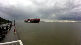 Hapag Lloyd Containership Hamburg Express - Horn Blast Ship Horn