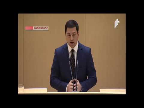 არჩილ თალაკვაძის გამოსვლა პარლამენტის პლენარულ სხდომაზე