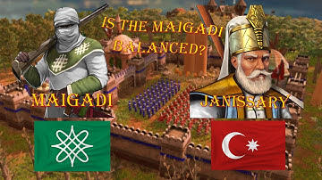 Maigadi vs Janissary (same pop vs same resource ) like a guide Aoe3 Definitive Edition