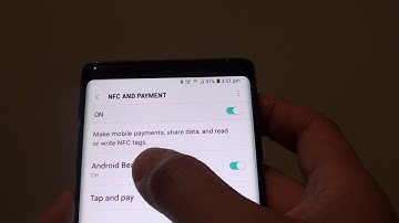 Samsung Galaxy Note 8: How to Enable / Disable NFC and Payment