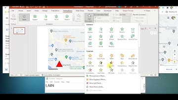 Membuat Animasi Obyek Bergerak Pada Peta di Powerpoint