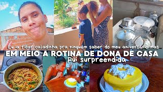 Eu ia ficar caladinha mas em meio a rotina de dona de casa fui surpreendida 