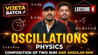 🚀 Vijeta Batch | 12th Science Physics Lecture 4 | Composition of Two SHM & Angular SHM