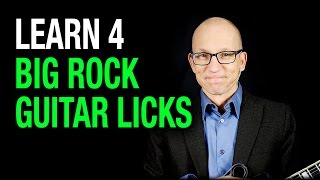 Video thumbnail of "Big Rock Guitar Licks - Killer Guitar Lesson"