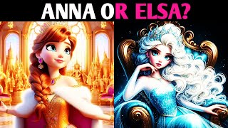 ARE YOU ANNA OR ELSA? QUIZ Personality Test  1 Million Tests