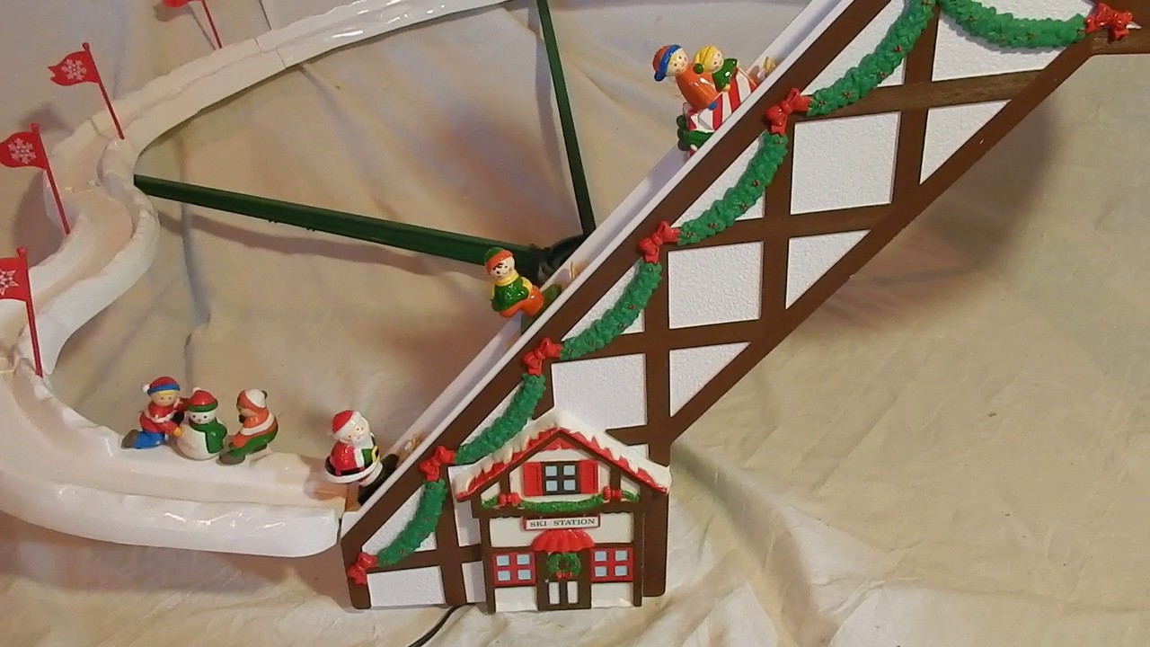 Mr Christmas Santa's Ski Slope YouTube