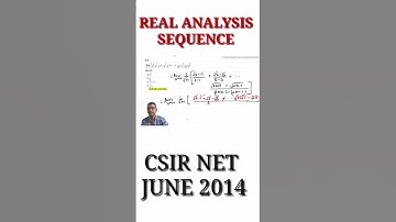#08 short tricks of Real Analysis |  limit problem of real analysis  | CSIR NET JUNE 2014 solution