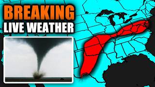 🔴 LIVE - SEVERE WEATHER COVERAGE - Storm Chasers On The Ground...
