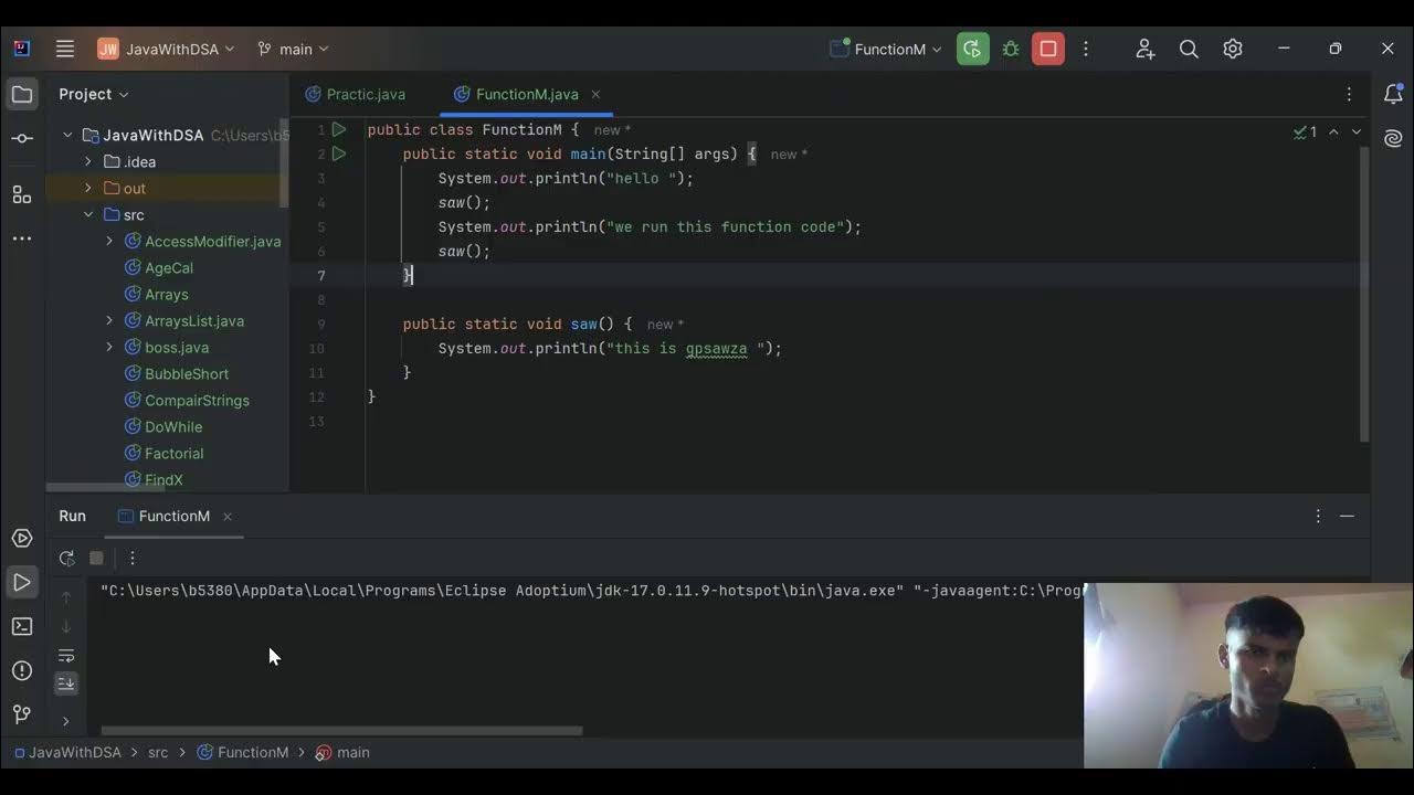 how to make function in java. - YouTube