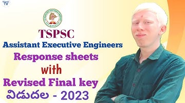 TSPSC AEE Response sheets with Revised Final key released 2023 Nagaraju TV