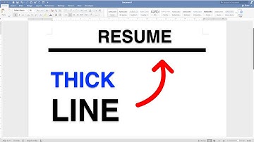 How to Insert Thick Horizontal Line in Word