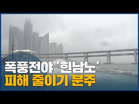 폭풍전야 피해 줄이기 분주