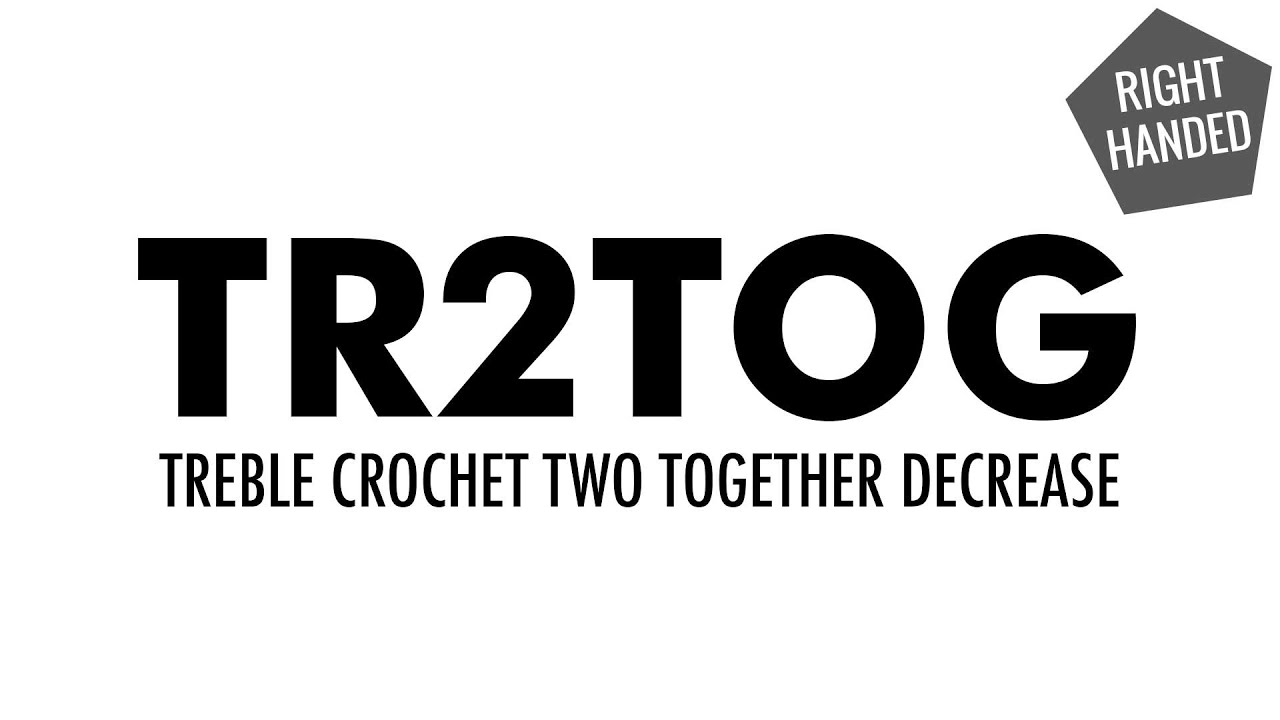 diya tailors The Treble Crochet Two Together Decrease (trc2tog) :: Crochet Decrease :: Right Handed