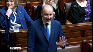 RTÉ News: Chaotic scenes in Dáil Éireann - 25th March 2025
