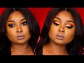 Warm Cut crease and cool toned lips /Makeup tutorials ft. Longqi Hair