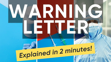 What is a FDA Warning Letter examples  #gmpguide | Free GMP Training Course 2025