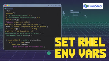 Set Environment Variables in RHEL | Hawkstack