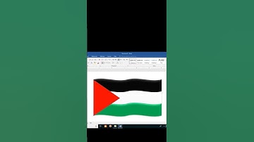 Flag making in Ms word.