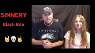 Metal Dad & Daughters First time reaction to Sinnery-Black Bile (horror movie fun)