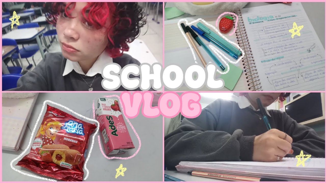 🌸 VLOG ESCOLAR: grwm + study with me