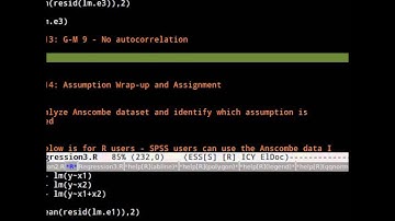 Regression:  Assumptions - Gauss-Markov 9 - Autocorrelation