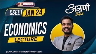 Free Online CSEET Lectures | CSEET  | Economics  | L - 22 | CS Shubham  Abad