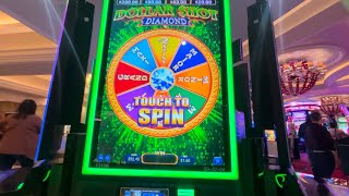 Dollar Shot Diamond new game by AGS! Wheel spin bonuses!!