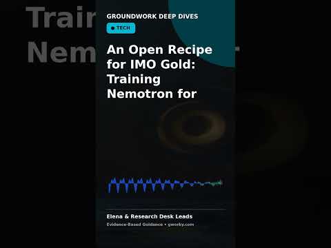 An Open Recipe for IMO Gold: Training Nemotron for
