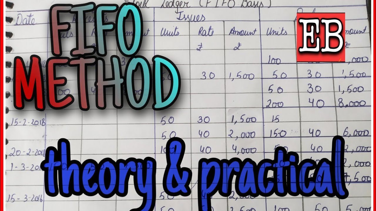 FIFO METHOD|||INVENTORY VALUATION ||📕📕 - YouTube